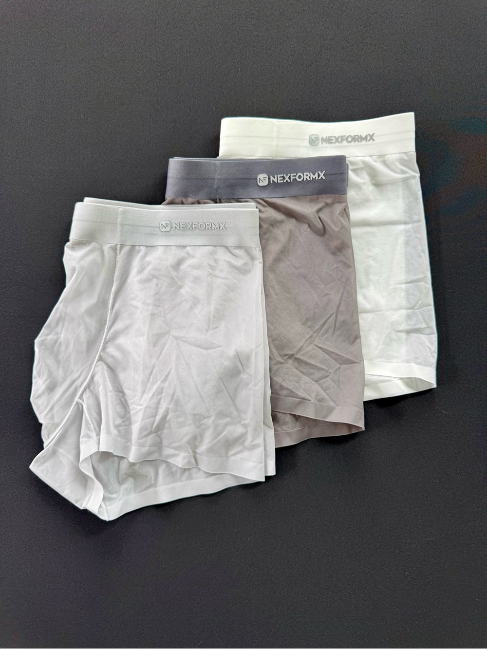 Men's 3-Pack Boxer Briefs – Transparent White & Gray
